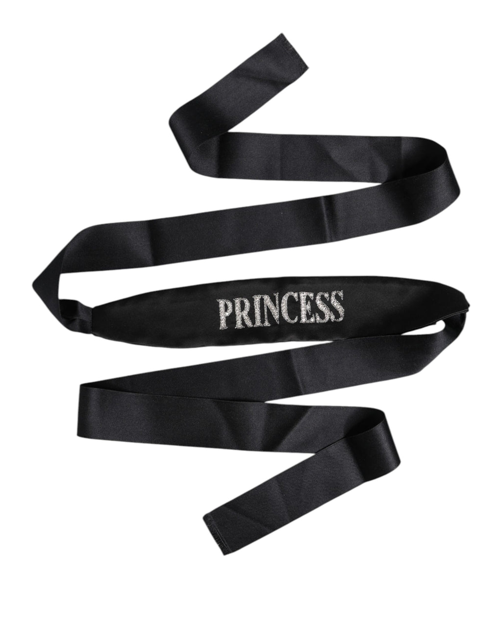 Dolce & Gabbana Black Princess Fantasy Braided Waist Belt