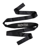 Dolce & Gabbana Black Princess Fantasy Braided Waist Belt