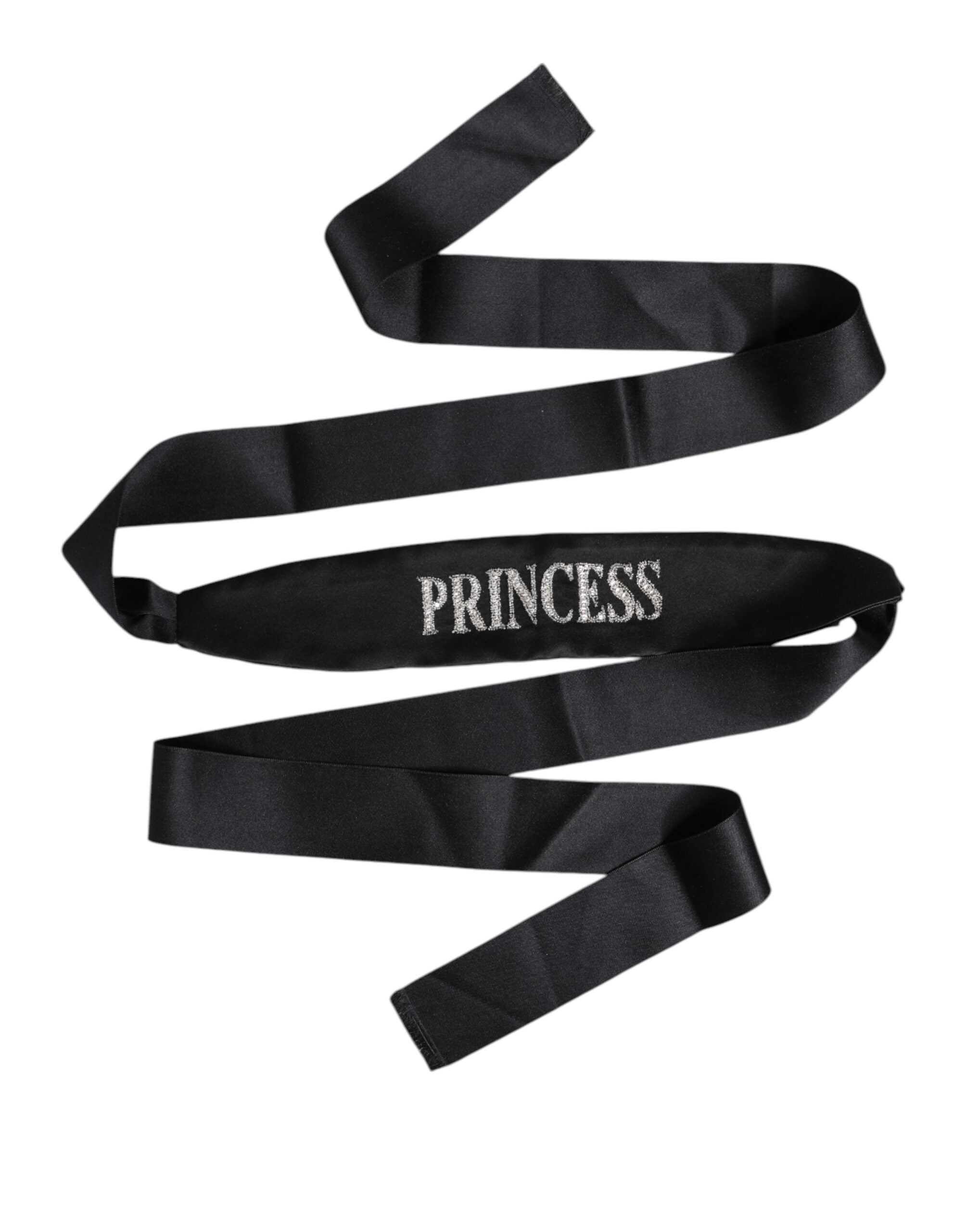 Dolce & Gabbana Black Princess Fantasy Braided Waist Belt