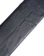 Dolce & Gabbana Two Tone Blue Denim Gold Metal Buckle Belt