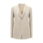 Rick Owens Beige Cotton Blazer
