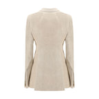 Rick Owens Beige Cotton Blazer