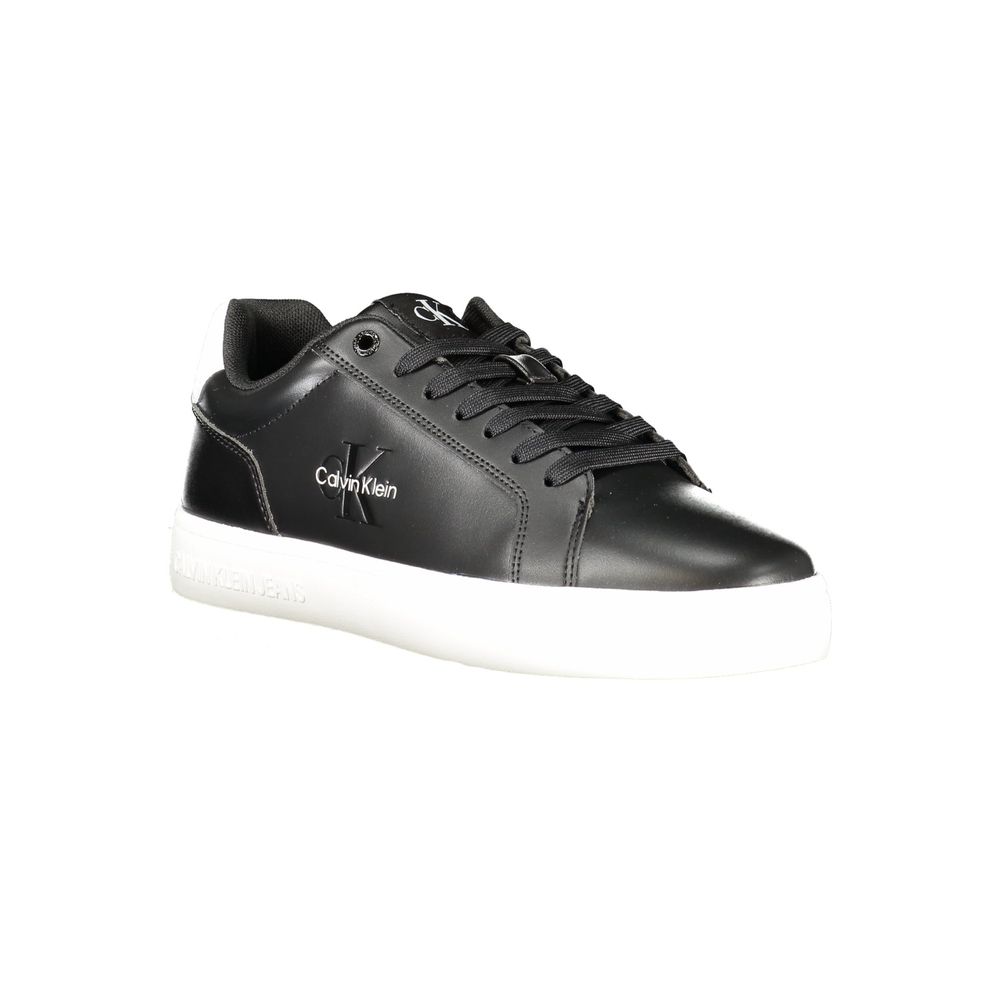 Calvin Klein Black Leather Men Sneaker