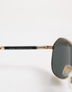 Dolce & Gabbana Gold DG2106K Pilot Frame Tinted Lens Polarized Sunglasses
