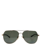 Dolce & Gabbana Black 18K Gold Plated Polarized Steel DG2133K Sunglasses