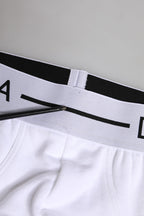 Dolce & Gabbana White Cotton Stretch Regular Brief Underwear