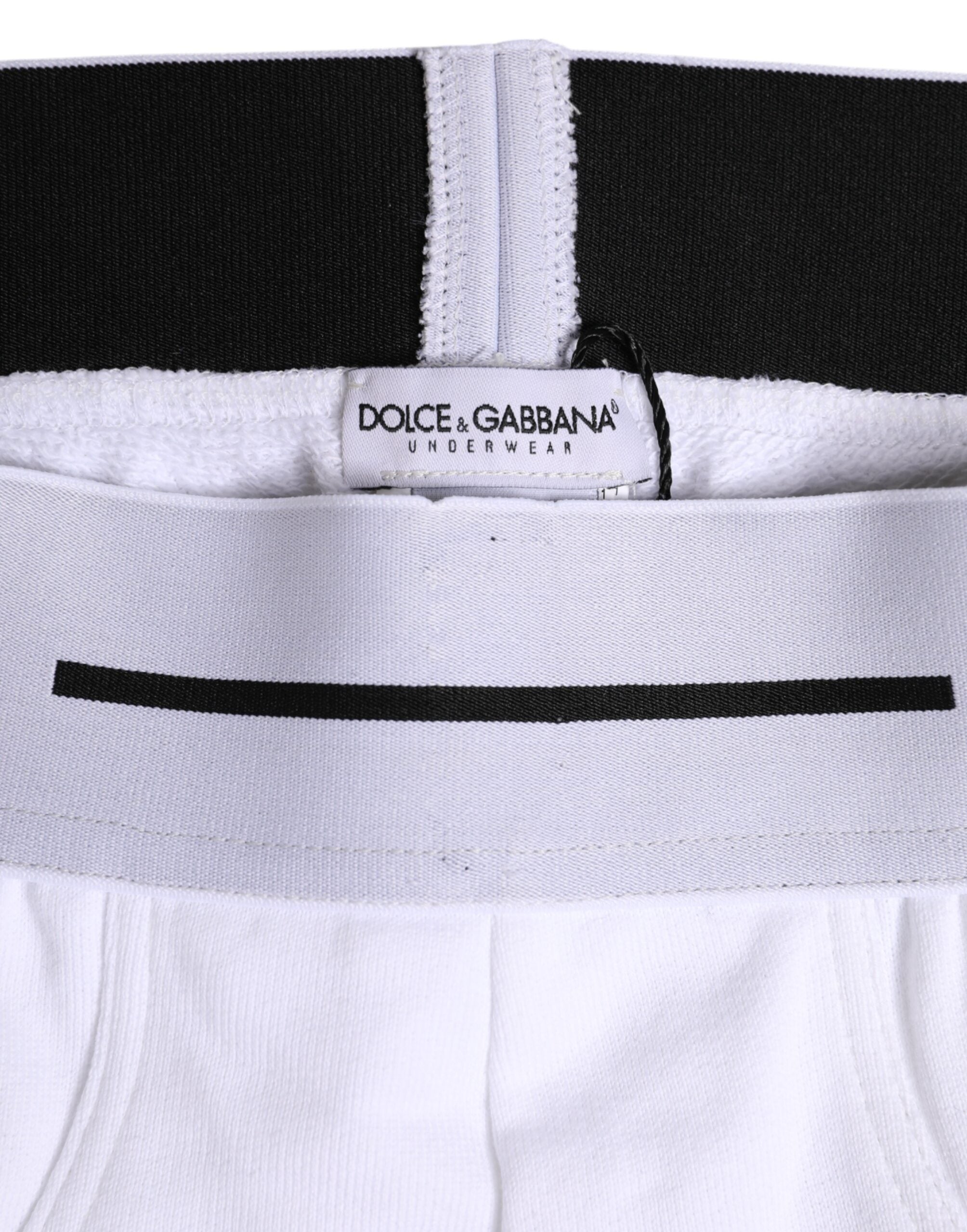 Dolce & Gabbana White Cotton Stretch Regular Brief Underwear