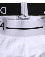 Dolce & Gabbana White Cotton Stretch Regular Brief Underwear