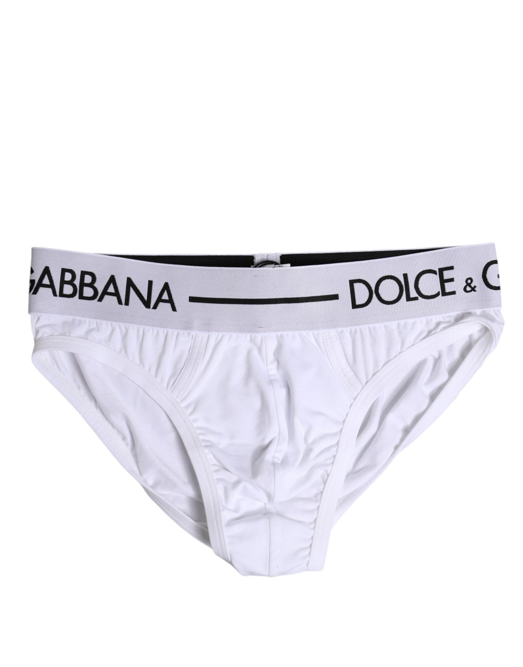 Dolce & Gabbana White Cotton Stretch Regular Brief Underwear