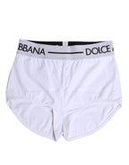 Dolce & Gabbana White Nylon Logo Waistband Boxer Brief Underwear