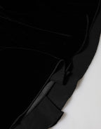 Dolce & Gabbana Black High Waist Fit Flared Midi Skirt