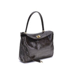 Balenciaga Rodeo Shoulder Bag in crocodile-print leather