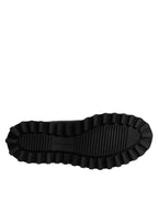 Dolce & Gabbana Black Belted DG Logo Men Chelsea Boots Shoes