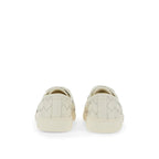 Bottega Veneta White Calfskin Low Top Sneakers