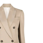 Brunello Cucinelli Beige Virgin Wool Coat