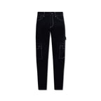 Burberry Black Cotton Cargo Pants