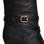 Celine Black Calfskin High Heel Boots