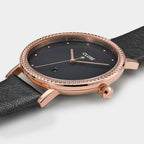Cluse Gray Leather Dress Watch