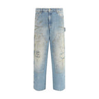 Golden Goose Light Blue Cotton Jeans Denim