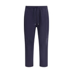 Brunello Cucinelli Blue Cotton Casual Pants