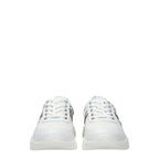 Love Moschino White Fabric Chunky Sneakers