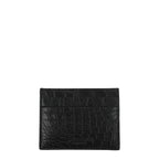 Billionaire Italian Couture Black Crocodile Cardholders