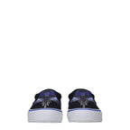 Marcelo Burlon Black Fabric Slip-On Loafers