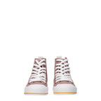 See By Chloé Pink Fabric High Top Sneakers