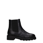 Stuart Weitzman Black Leather Ankle Boots
