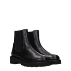 Stuart Weitzman Black Leather Ankle Boots