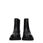 Stuart Weitzman Black Leather Ankle Boots