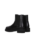 Stuart Weitzman Black Leather Ankle Boots