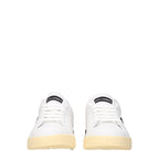 Dolce & Gabbana White Leather Low Top Sneakers