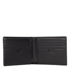 Testoni Black Leather Wallet