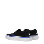 Marcelo Burlon Black Fabric Slip-On Loafers