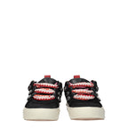 Marcelo Burlon Black Leather Low Top Sneakers
