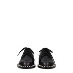 Stuart Weitzman Black Leather Oxfords And Derbies