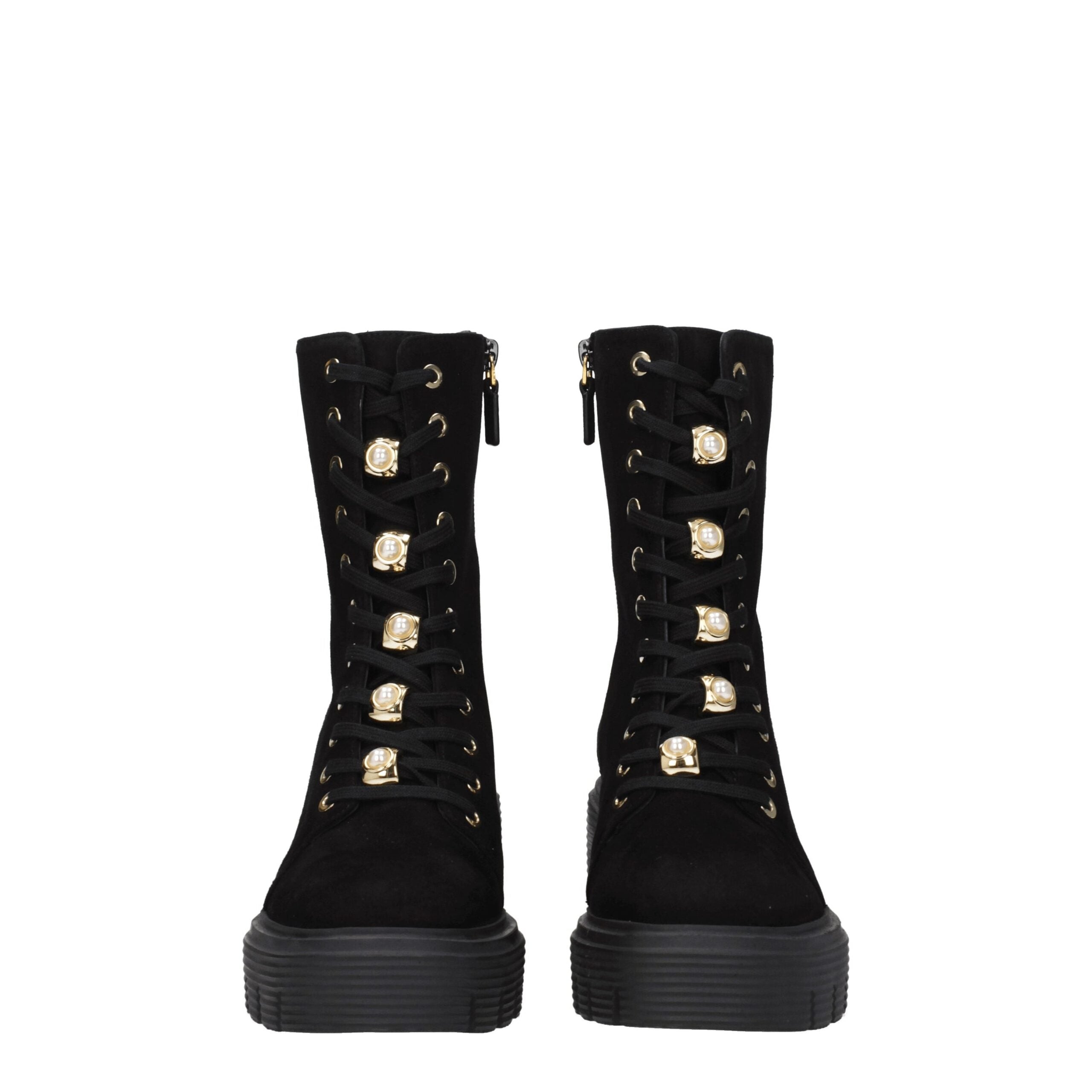 Stuart Weitzman Black Leather Ankle Boots