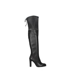 Stuart Weitzman Black Leather Over The Knee