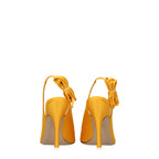 The Attico Orange Satin High Heel Pumps