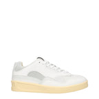 Jil Sander White Leather Low Top Sneakers