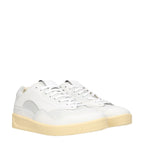 Jil Sander White Leather Low Top Sneakers