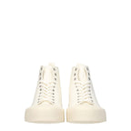Jil Sander Beige Fabric High Top Sneakers