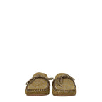 Isabel Marant Green Leather Slip-On Loafers