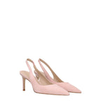 Stuart Weitzman Pink Leather Mid Heel Pumps