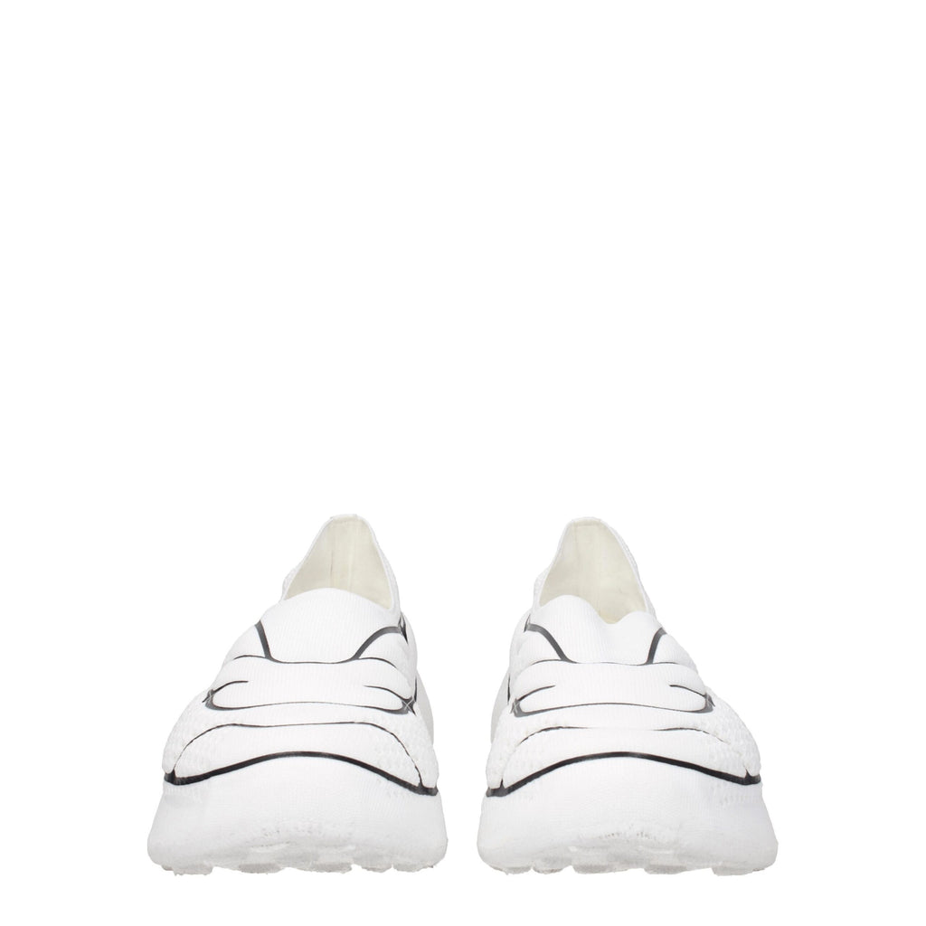 Givenchy White Fabric Low Top Sneakers