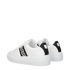 Versace White Leather Low Top Sneakers