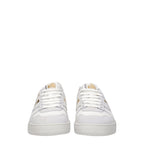 Lanvin White Fabric Low Top Sneakers