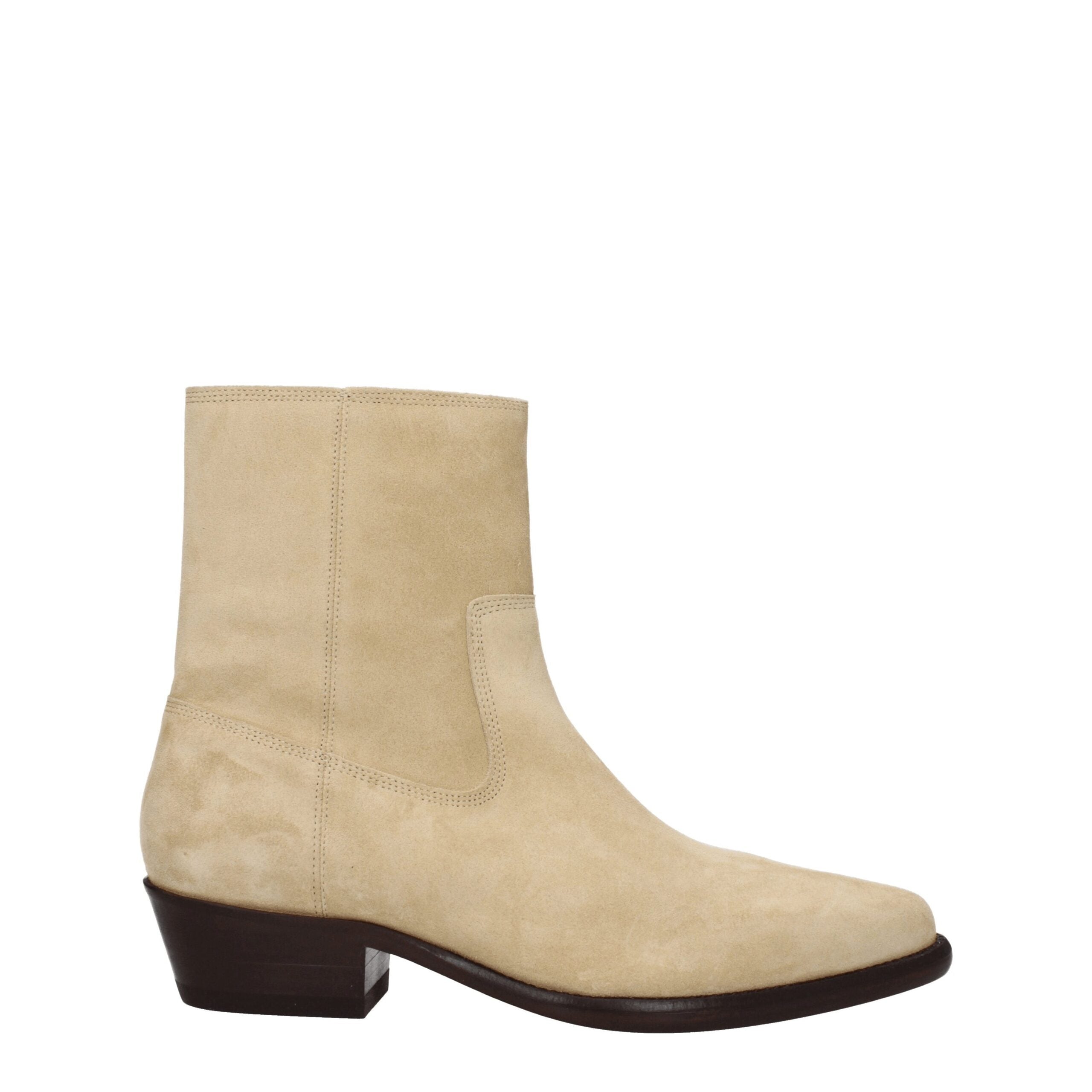 Isabel Marant Beige Leather Ankle Boots