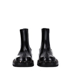 Valentino Garavani Black Leather Ankle Boots